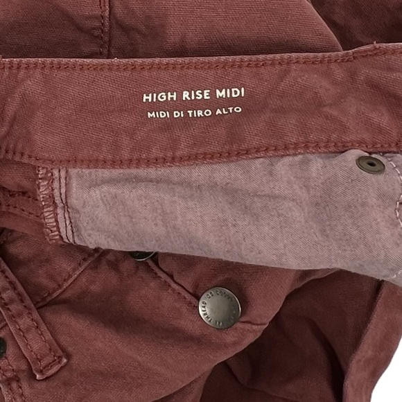 Universal Thread Mauve High Rise MIDI Cuffed Shorts Size 4 Women’s - Picture 4 of 6